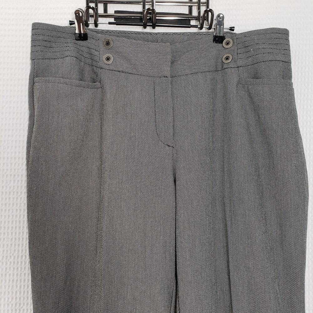 Vintage Fashion Bug Dress Pants Womens 18W Gray Pattern Bootcut Tailored Office - Picture 3 of 16